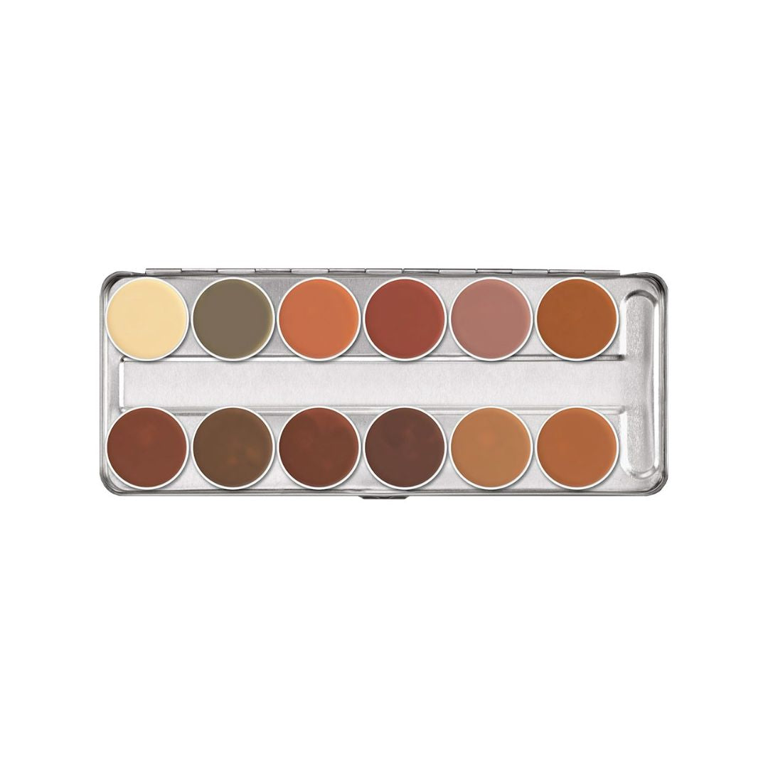 Kryolan - Dermacolor Camouflage Cream Palette 12 Colors