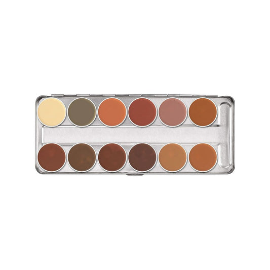 Kryolan - Dermacolor Camouflage Cream Palette 12 Colors