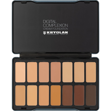 Kryolan - Digital Complexion Cream Foundation Palette 14 colors