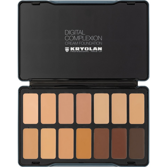 Kryolan - Digital Complexion Cream Foundation Palette 14 colors