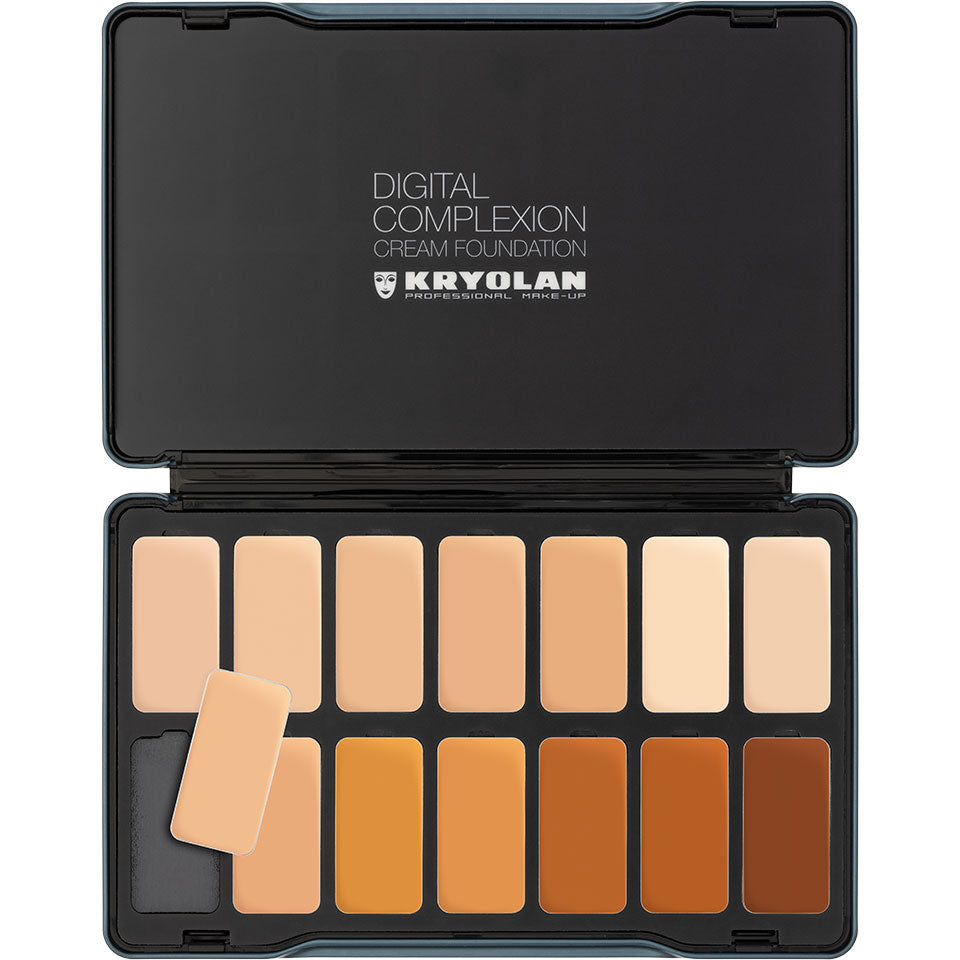 Kryolan - Digital Complexion Cream Foundation Palette 14 colors