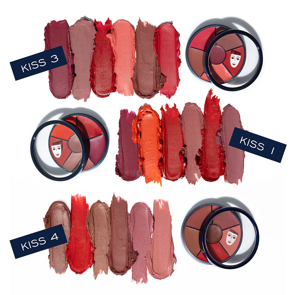 Kryolan - Lipstick Velvet Kiss Wheel 6 Colors